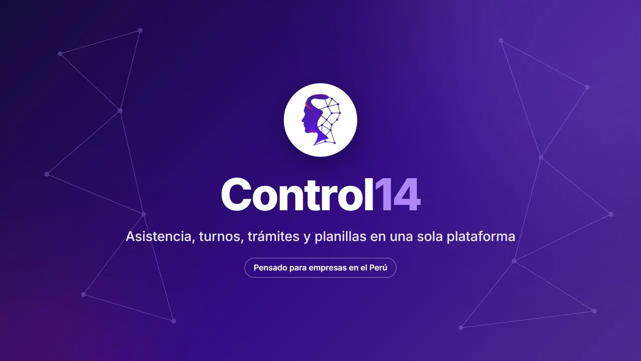 Video demo de Control14: asistencia, turnos, trámites y planillas en una sola plataforma